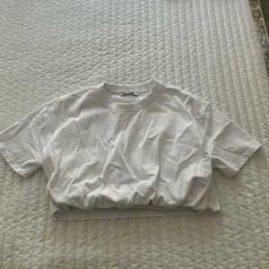 Zara elastic hem cropped top